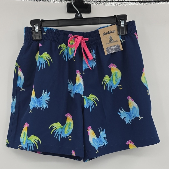 Chubbies Rooster Print Swim Shorts